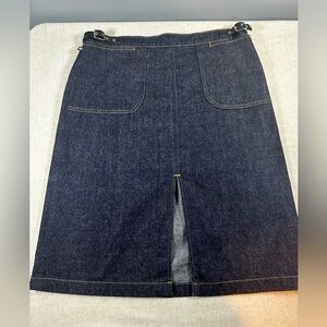 Ralph Lauren Vintage Denim Patch Pocket Skirt Size 12